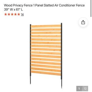 NEW IN BOX 🚨Wood Privacy Panel